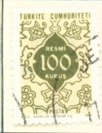 TURKEY  -  1972  Officials  100k  Used As Scan - Oblitérés