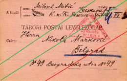 Austrija,feldpost Carte,fro Kecskemet,12.04.1916,to Belgrad,Wiena Censored,as Scan - Oostenrijkse Levant