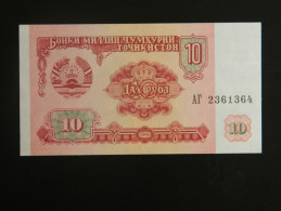 Billet - Tadjikistan - Valeur Faciale : 10 Roubles - 1994 - Jamais Circulé - Tadschikistan