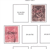 FRENCH LEVANT1886-1923 Small Lot  Yvert Cat N° 4-5-9/11-13/14-17-20-30-3 2-34  Mint/Used - Other & Unclassified