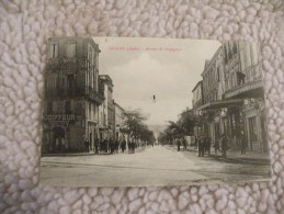 A250. CPA.  11 .  SIGEAN.  Avenue De Perpignan.  Beau Plan Animé. écrite & Voyagée 1913 - Sigean