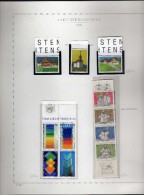 Liechtenstein **- 1998 - Annata Completa, MNH.   Su Fogli Marini .   2 Scan. - Full Years