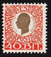 1905. Chr. IX. 40 Bit Grey/red. Spot In 0. (Michel: 33) - JF127954 - Dänisch-Westindien