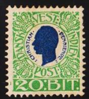 1905. Chr. IX. 20 Bit Blue/green. Line Left For 20. (Michel: 31) - JF127947 - Dänisch-Westindien