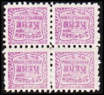 1904. ST. GALLEN KEHR 300 M. 10 Sch. Fr. 5. 4Ex. (Michel: ) - JF128012 - Revenue Stamps