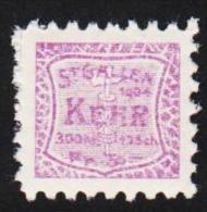 1904. ST. GALLEN KEHR 300 M. 10 Sch. Fr. 5. (Michel: ) - JF128047 - Fiscale Zegels