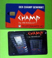 GERMANY: K-064 07/92 "Champ By Hexaglot" Rare (3.000ex). Unused - K-Series : Serie Clientes