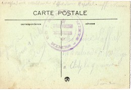 TB 635 - MILITARIA - Carte - Franchise Militaire Sur CPA - Hopital Mixte  De  NIMES - Oorlog 1914-18