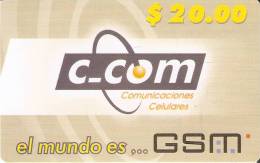 MOV-02/e TARJETA GSM DE CUBA DE $20  CARTULINA FINA Y BRILLANTE - Kuba
