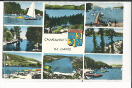 38 CHARAVINES LES BAINS CPSM MULTIVUES 1964 - Charavines