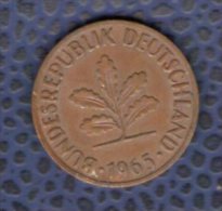 Allemagne 1965 Pièce De Monnaie Coin 2 Pfennig - 2 Pfennig