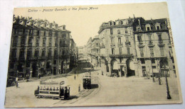 TORINO  -- PIAZZA CASTELLO VIA PIETRO MICCA 2 TRAM ANIMATA - Places & Squares