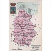 LGOTP8266-LFTD4240.Tarjeta Postal De LUGO.Escudo Provincial.Atlas Geografico De Lugo. - Lugo