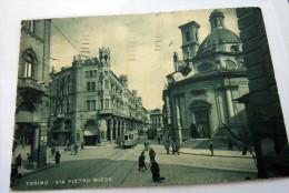 TORINO  -- VIA PIETRO MICCA TRAM ANIMATA - Places & Squares