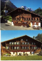 Chalet In Gstand.. Gsteig Am Col Du Pillon. 2 Cpm - Gsteig Bei Gstaad