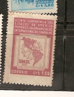 Brazil * & 5 Conferência Dos Estados Unidos Da América, Organização Mundial Do Trabalho 1952 (511) - Ongebruikt