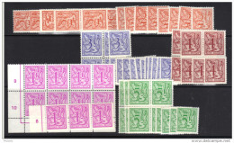 LOT DE TIMBRES CHIFFRE SUR LION ET BANDEROLLE TOUS EPACAR **.  (3T615) - 1977-1985 Zahl Auf Löwe (Chiffre Sur Lion)