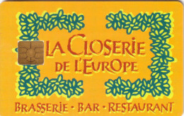 FRANCE CARTE A PUCE LA CLOSERIE DE L EUROPE LYON UT RARE - Ausstellungskarten