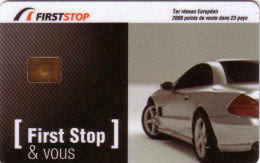 FRANCE CARTE A PUCE FIRST STOP MERCEDES SL UT RARE - Exhibition Cards