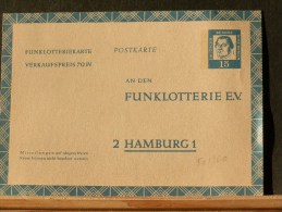 50/960      CP FUNLOTTERIEKARTE  XX - Cartes Postales - Neuves