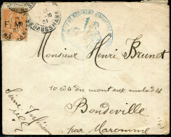 FRANCE - TIMBRE DE FRANCHISE N° 1 SUR LETTRE DU 28éme R.I. DE PARIS LE 7/10/1901 POUR BONDEVILLE - B - Military Postage Stamps