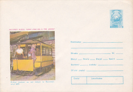 5708A, BUCHAREST FIRST HORSE TRAM, MUSEUM D-TRIE LEONIDA, 1974, COVER STATIONERY, UNUSED,ROMANIA. - Tranvie