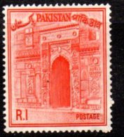 Pakistan 1961 1 Rupee Definitive, Lightly Hinged Mint (D) - Pakistan