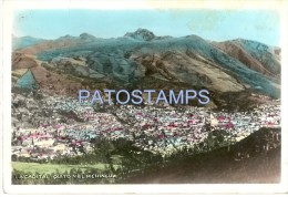 2231 ECUADOR QUITO Y EL PICHINCHA LA CAPITAL AERIAL VIEW  POSTAL POSTCARD - Ecuador