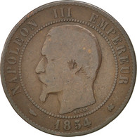 Monnaie, France, Napoleon III, Napoléon III, 10 Centimes, 1854, Bordeaux, B - 10 Centimes