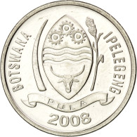 Monnaie, Botswana, 10 Thebe, 2008, SPL, Nickel Plated Steel, KM:27 - Botswana