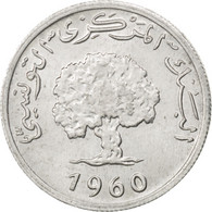 Monnaie, Tunisie, Millim, 1960, SPL+, Aluminium, KM:280 - Tunisia