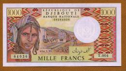 1000 Francs "DJIBOUTI"  1988 Pick 37  UNC Ble 7 - Gibuti