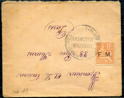 FRANCE - TIMBRE DE FRANCHISE N° 1 / ANNULÉ 147 éme R.I. , POUR PARIS LE 26/11/1902 - B - Military Postage Stamps