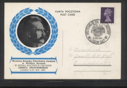 GB POLONICA 1967 100 YRS POLISH HISTORY EXPO 100TH BIRTH ANNIV JOZEF PILSUDSKI COMM PC TYPE 1 WW1 ARMY SOLDIER POLAND - WW1