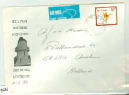 BRIEFOMSLAG UIT NEW ZEALAND Uit 1980 * LIGHTHOUSE CAPE REINGA Gelopen Naar ARNHEM    (9686) - Storia Postale