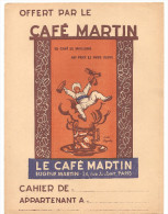 Protège Cahier Le Café Martin Eugène Martin 34, Rue Joubert Paris - Book Covers