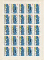 Urss 1963 - Yt  2715**   Foglio Completo Di  25 Val.   Ricerche Artico Ed Antartico - Fogli Completi