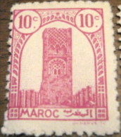 Morocco 1943 Hassan Tower, Rabat 10c - Mint - Ongebruikt