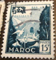 Morocco 1951 Fountain And Doves 15f - Used - Oblitérés