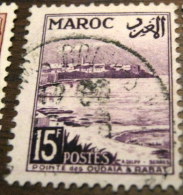 Morocco 1951 Qudaya Point 15f - Used - Oblitérés