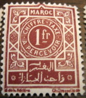 Morocco 1945 Postage Due 1fr - Mint - Timbres-taxe