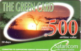KENYA PREPAID GREEN CARD 500 KSH UT VALID 2003/12/31 - Kenya