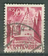 WÜRTTEMBERG WURTEMBERG 1948: YT 20 / Mi 23, O - LIVRAISON GRATUITE A PARTIR DE 10 EUROS - Württemberg