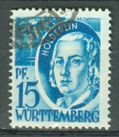 WÜRTTEMBERG WURTEMBERG 1948: YT 18 / Mi 19, O - LIVRAISON GRATUITE A PARTIR DE 10 EUROS - Württemberg