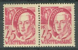 WÜRTTEMBERG WURTEMBERG 1947-48: YT 9 / Mi 9 PF II, ** MNH - LIVRAISON GRATUITE A PARTIR DE 10 EUROS - Württemberg