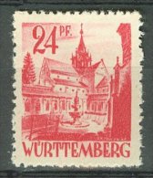 WÜRTTEMBERG WURTEMBERG 1947-48: YT 8 / Mi 8, ** MNH - LIVRAISON GRATUITE A PARTIR DE 10 EUROS - Württemberg