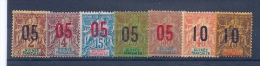 GUINEE - 48/54 TYPE GROUPE SURCHARGE SERIE COMPLETE NEUFS MLH - Unused Stamps