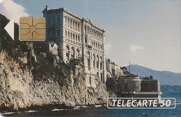 CARTE-PUBLIC-MONACO-50U-MF16-GEM A-MUSEE OCEANIQUE-UTILISE-TBE - Monace