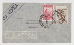 ENVELOPPE VIA AEREA ARGENTINE ARGENTINA BUENOS AIRES VERS SUIZA SUISSE - BREITHAUPT - 2 Scans - - Posta Aerea