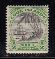 Niue MH Scott #53 1/2p Landing Of Captain Cook - Perf 13, No Wmk - Niue